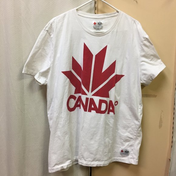 Hudson's Bay Official Canada Olympic Shirt Maple Leaf White Size XL - Picture 1 of 7